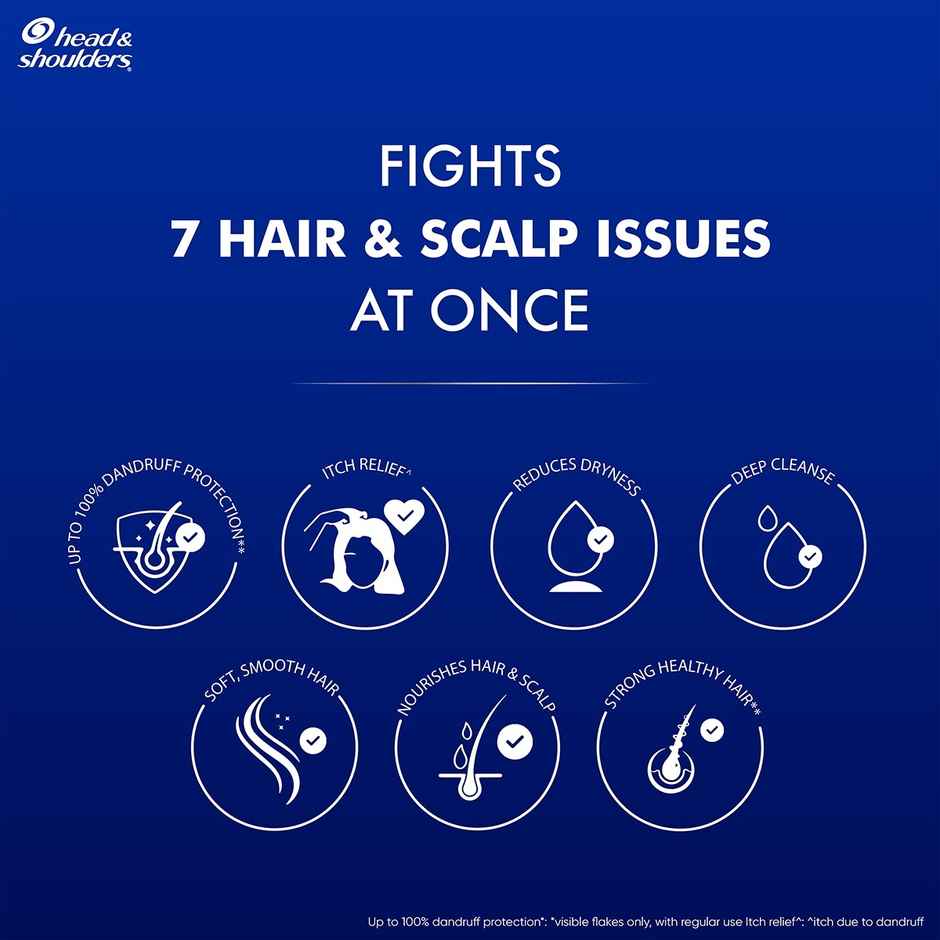 Head & Shoulders Anti-Dandruff Shampoo With 7 Benefits
