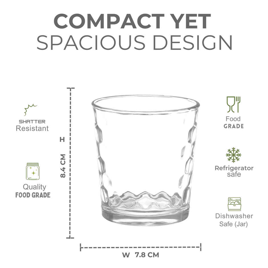 Yera Coolwave 245 ml Water/Juice Tumbler Set | 6 pcs