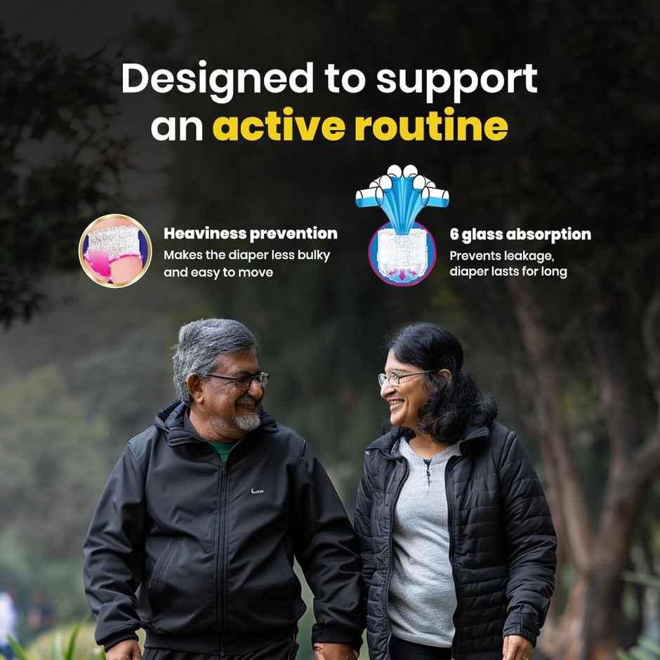 Lifree Super Extra Absorb Adult Diaper Pants Unisex | Waist (39-55 Inches) - XL