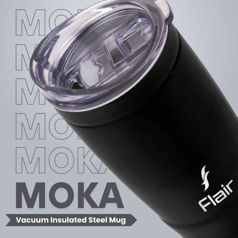 Flair Moka 500 ml Stainless Steel Travel Mug | Matt Black