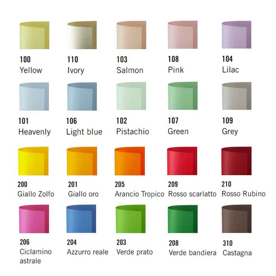 Paperpep Le Cirque 80Gsm A4 Multicolor Shades Assorted Pack Of 80 Sheets