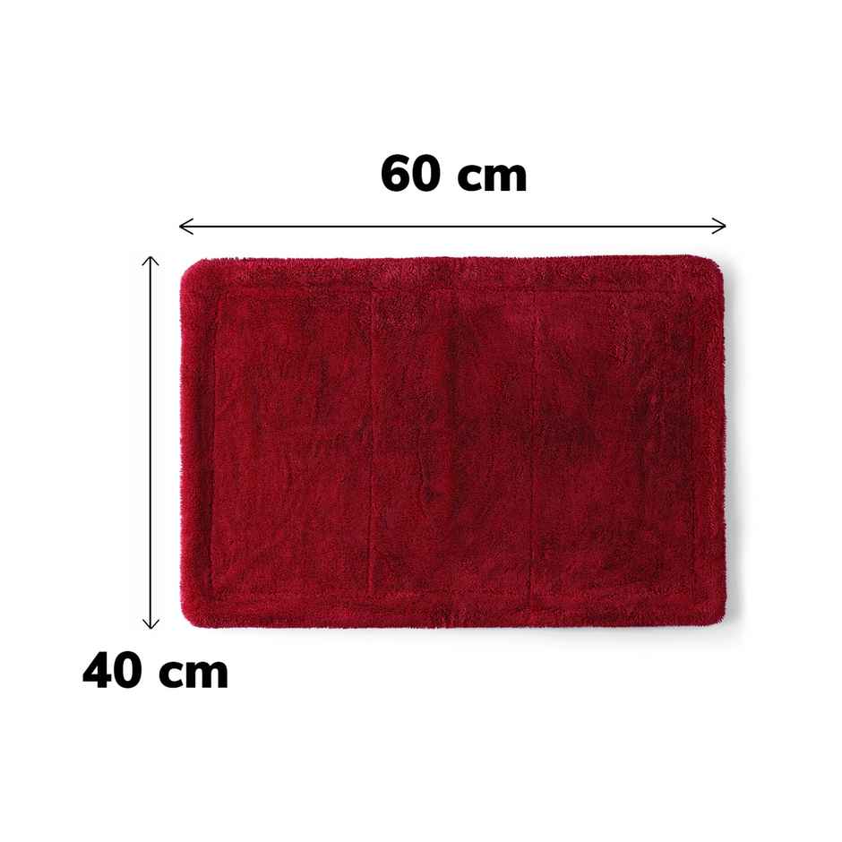 ShineXPro Microfiber Car Cleaning Cloth - 1500 GSM | 40 x 60 cm | Twisted Loop | Edgeless Design | Red