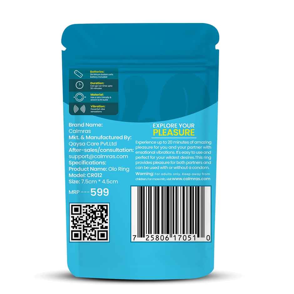 Calmras Olo Vibrating Ring For Men | Stimulating & Comfortable