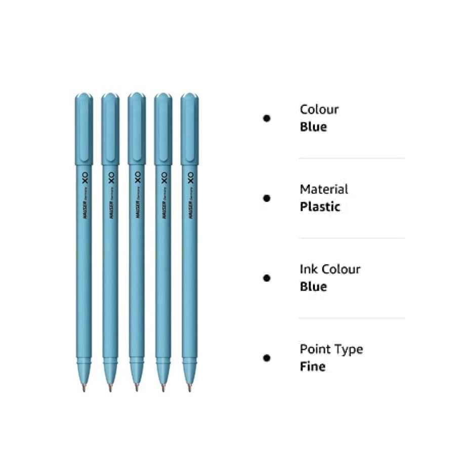 Hauser Xo Ball Pen Blue Pack Of 5