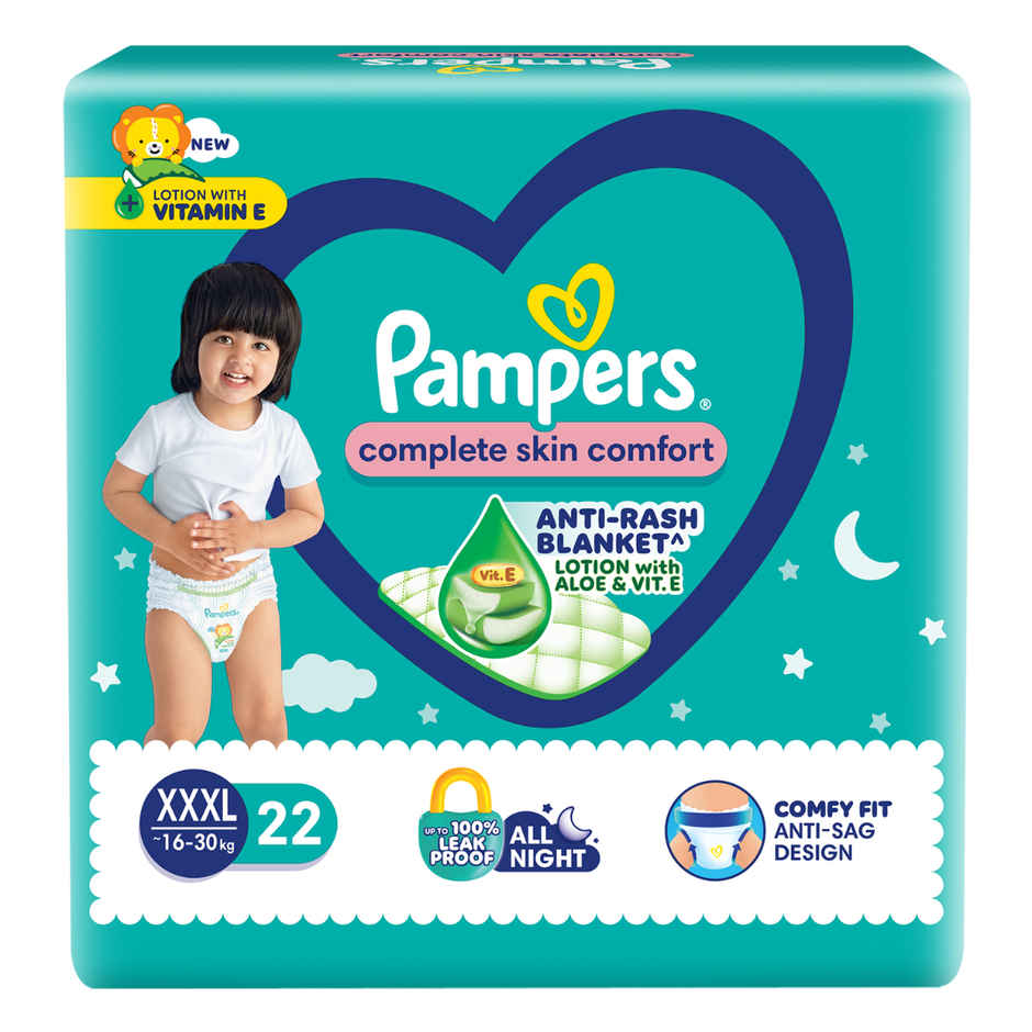 Pampers All Round Protection Baby Diapers | Pant Style | 3XL | 22 pcs Combo