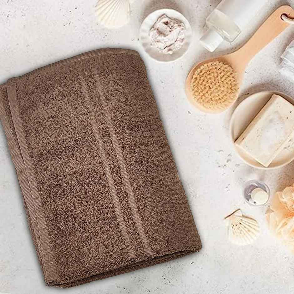 BAY6 Microfibre Bath Towel Brown - 70 x 140 cm