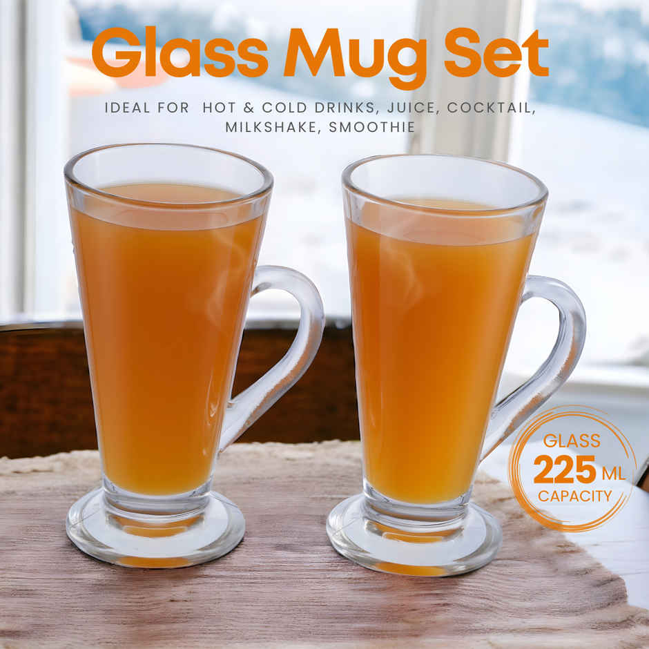 Yera Irish Coffee/Green Tea Mug Set - 6 pcs 225 ml (Each)