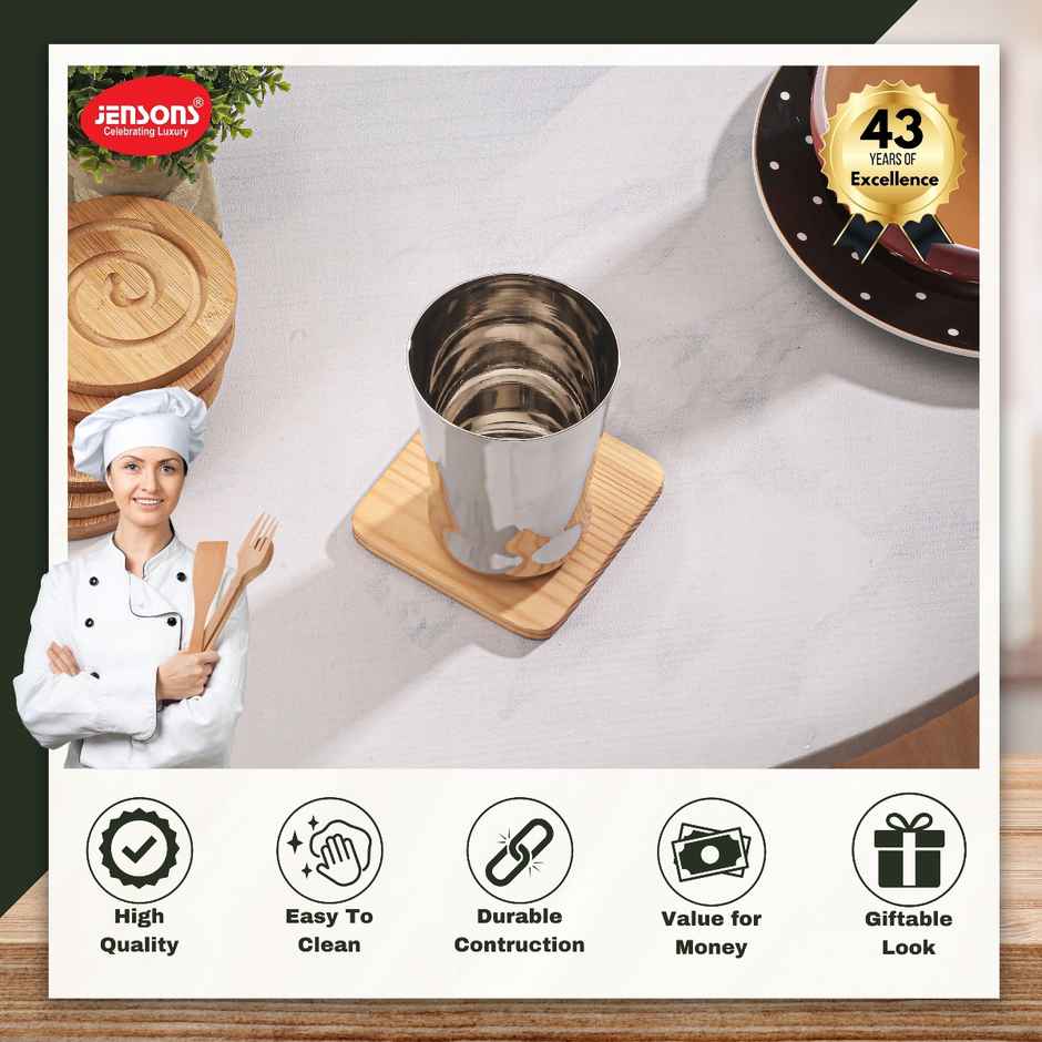 Jensons Stainless Steel Belly Glass 300 ml