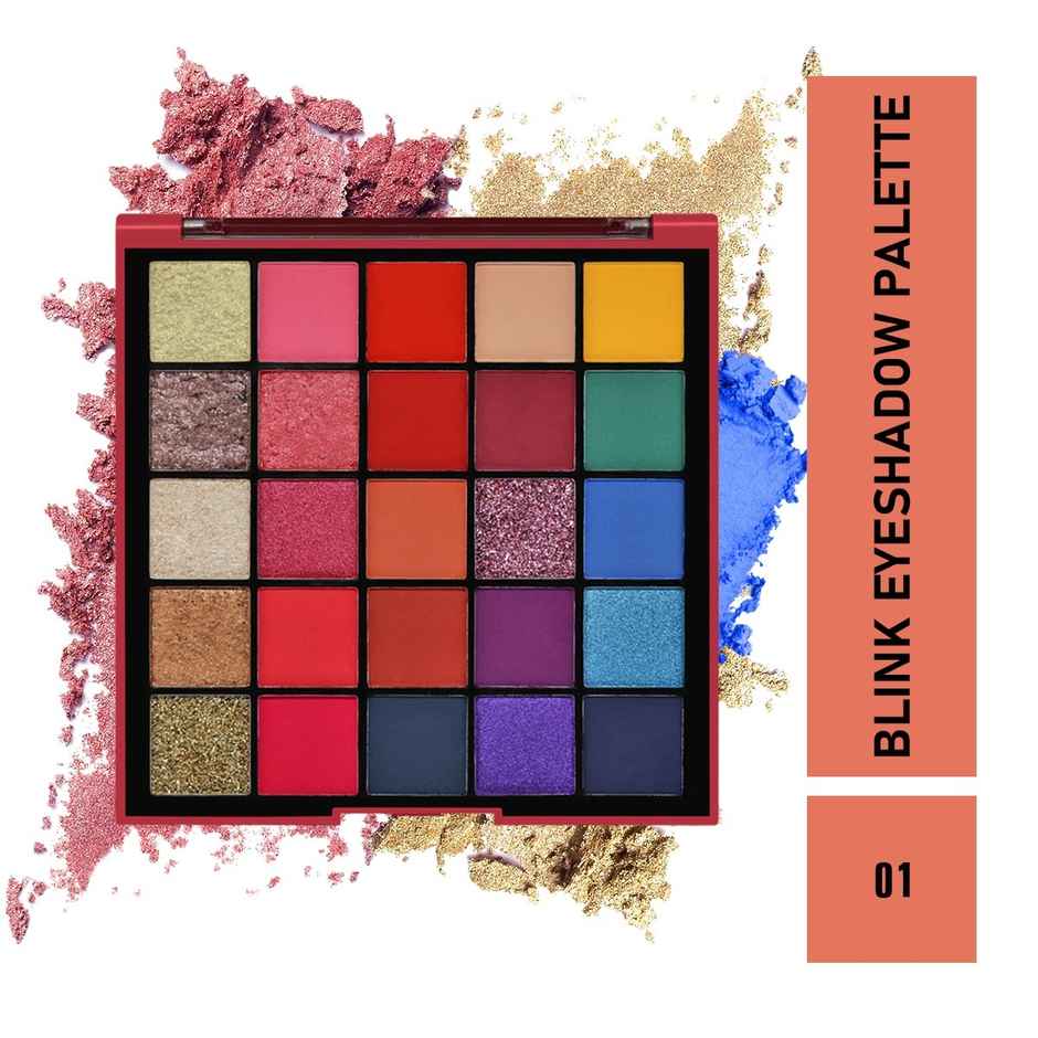 Mattlook Blink Eyeshadow Palette With Highly Pigmented Matte & Shimmer | Shade-01
