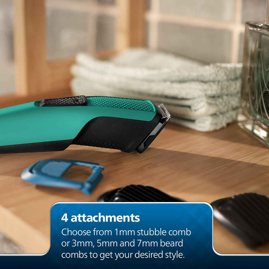 Philips SkinProtect Beard Trimmer | BT1234/18 | Self-Sharpened Steel Blades | DuraPower Tech