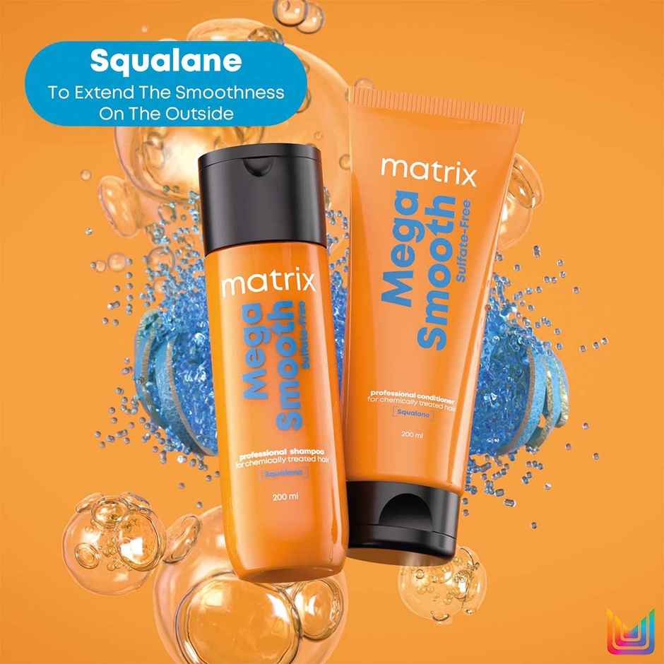 Matrix Mega Smooth Sulfate-free Conditioner For Bond Repair, Smoothens Hair, Safe for Treated Hair