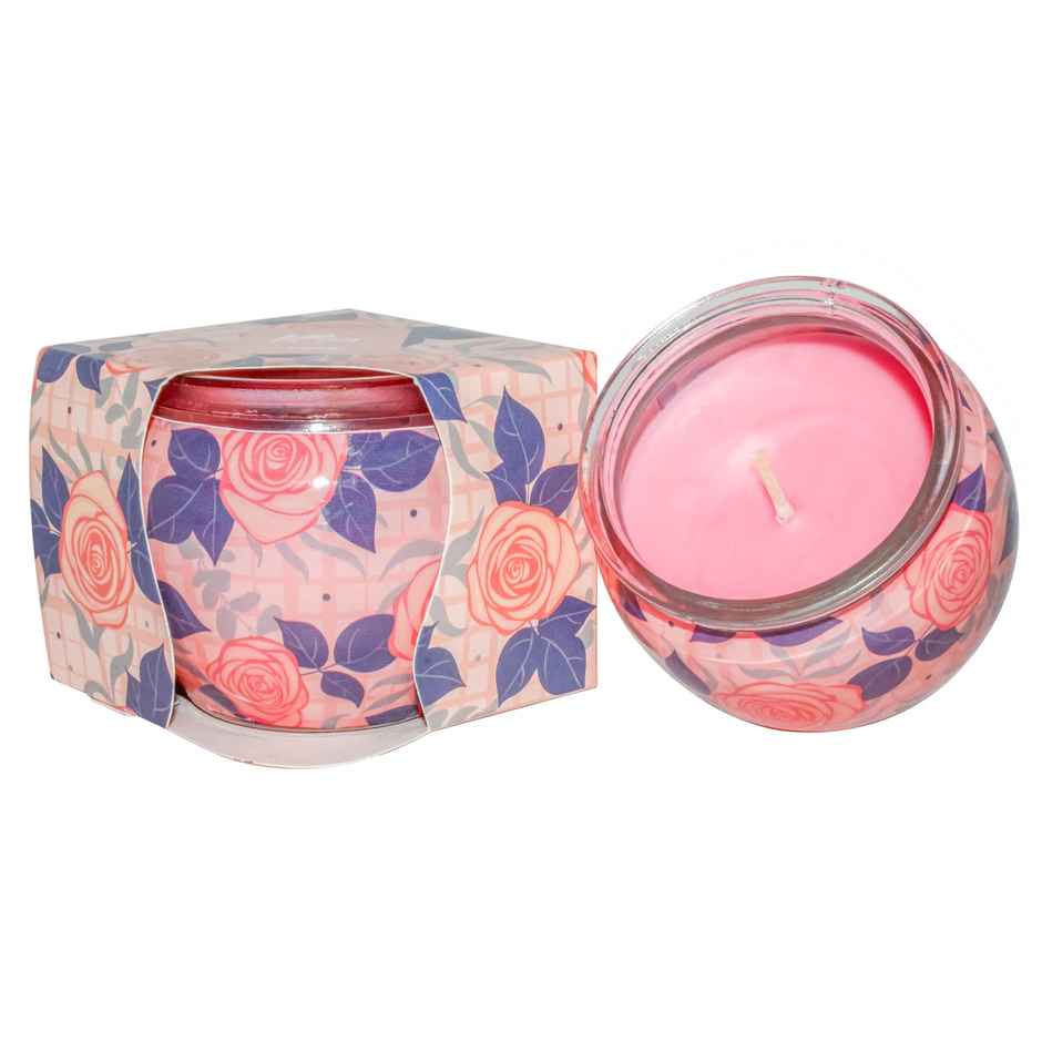Shrink Sleeve Glass Candle | Rose | Pan Aromas