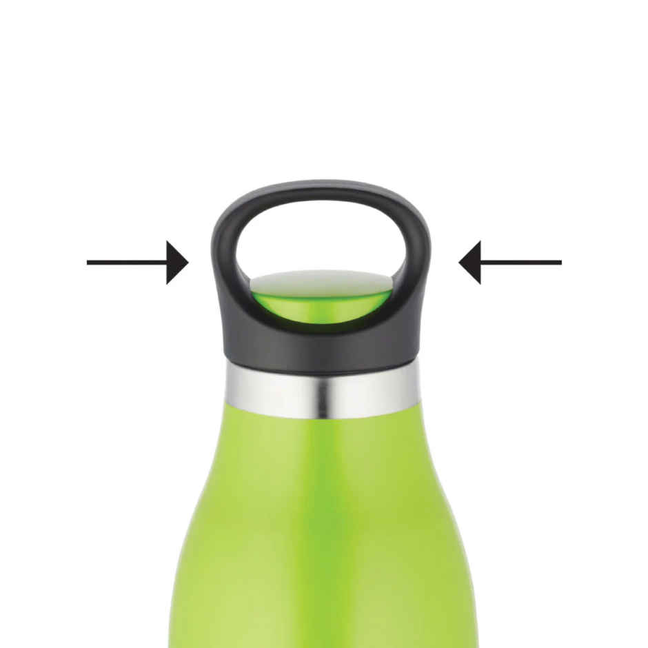 Borosil Stainless Steel Hydra Colourcrush Vacuum Insulated Flask Water Bottle | 700 ml | Green