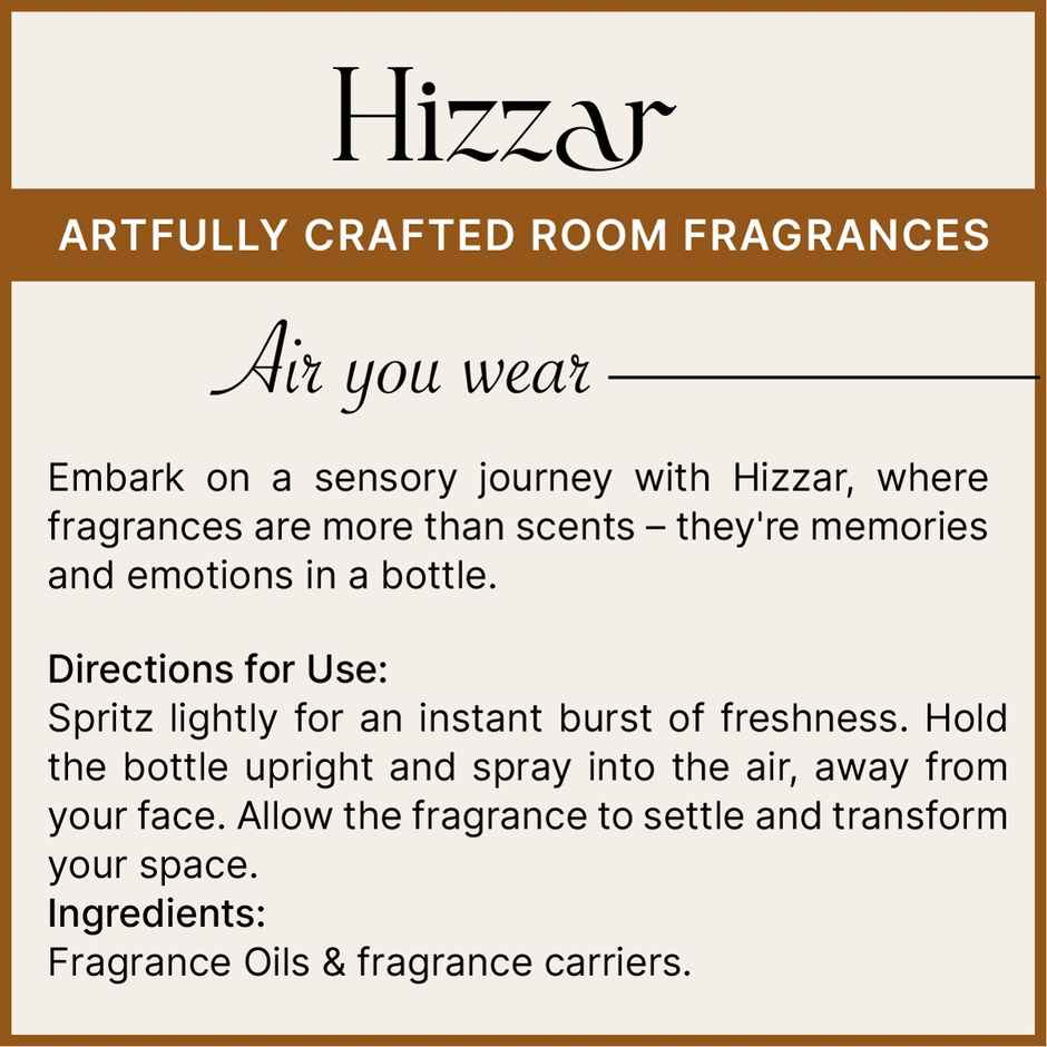 Hizzar Room Sprays | Royal Oudh