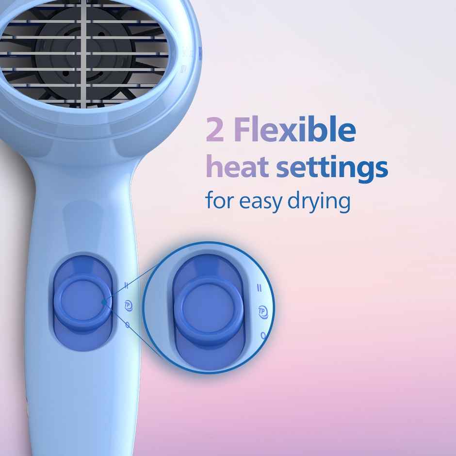 Philips India's No.1 Hair Styling Brand | Hair Dryer 1000W | HP8100/60 Blue | For Indian Hair