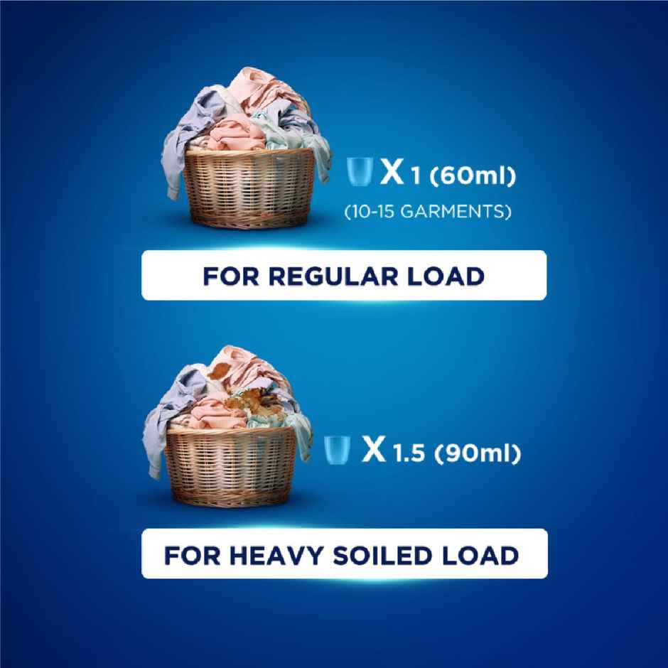 Surf Excel Matic Top Load Detergent Liquid Refill | Tough Dried Stain Removal (1L) & Comfort Morning Fresh After Wash Fabric Conditioner (2L) Combo