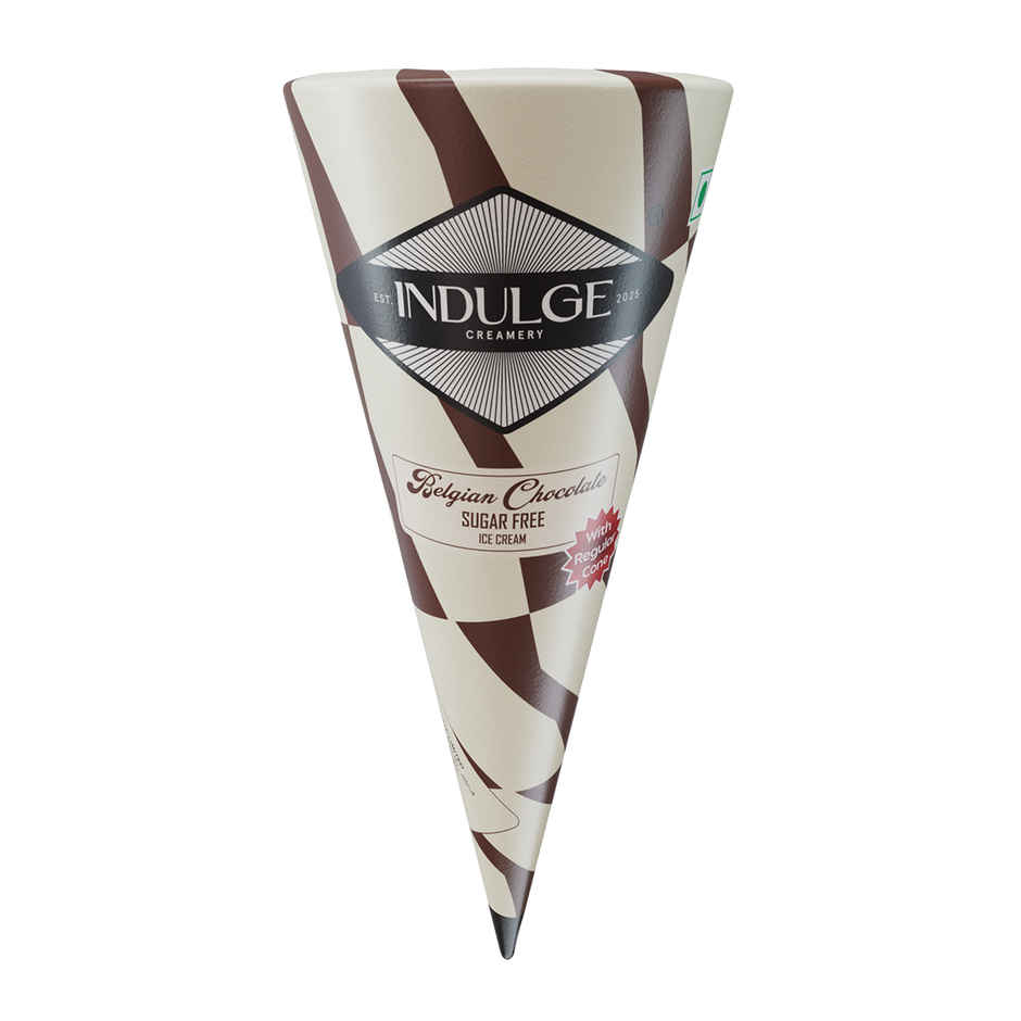 Indulge Creamery-Belgian Chocolate Sugar Free Cone