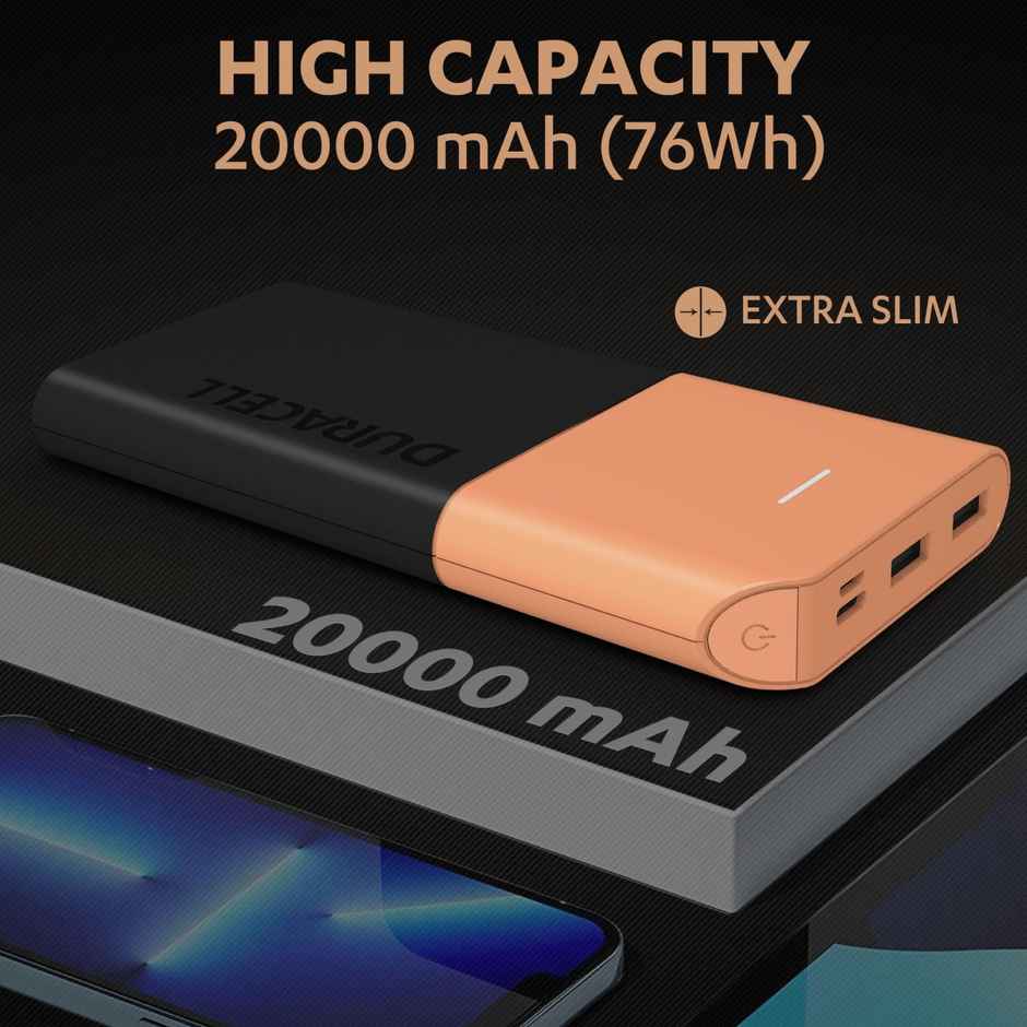 Duracell 20000 mAh Power Bank - 22.5 W | Fast Charging