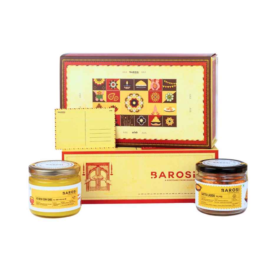 Ghee & Laddu Gift Box | Diwali Gift Hampers | Barosi