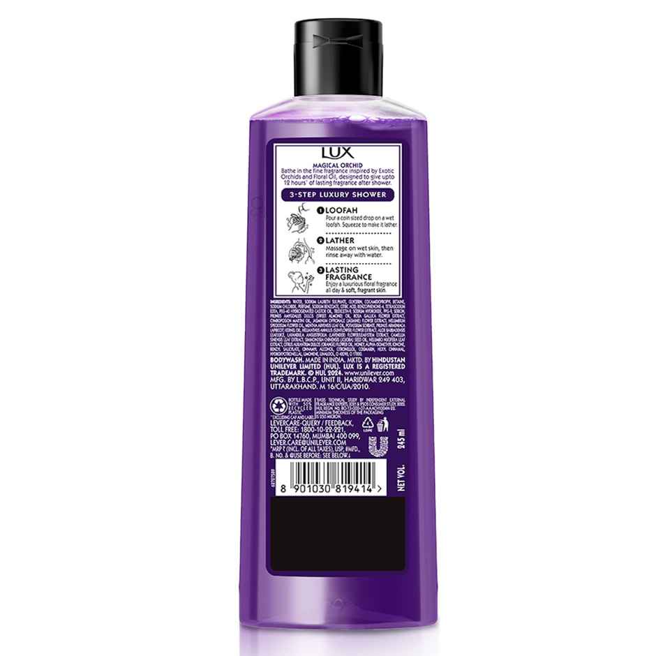 LUX Shower Gel| Black Orchid Fragrance & Juniper Oil Bodywash