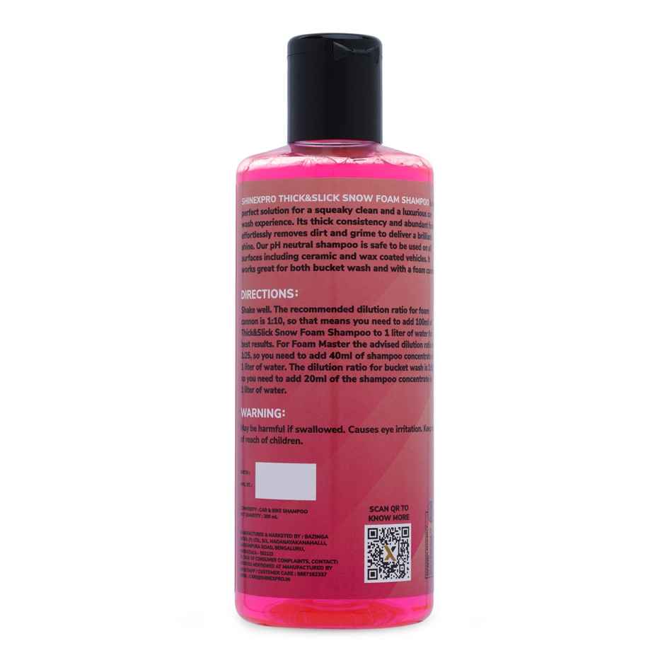 ShineXPro Thick Foam Car Wash Shampoo Concentrate | pH Neutral | Shine Enhancing Formula