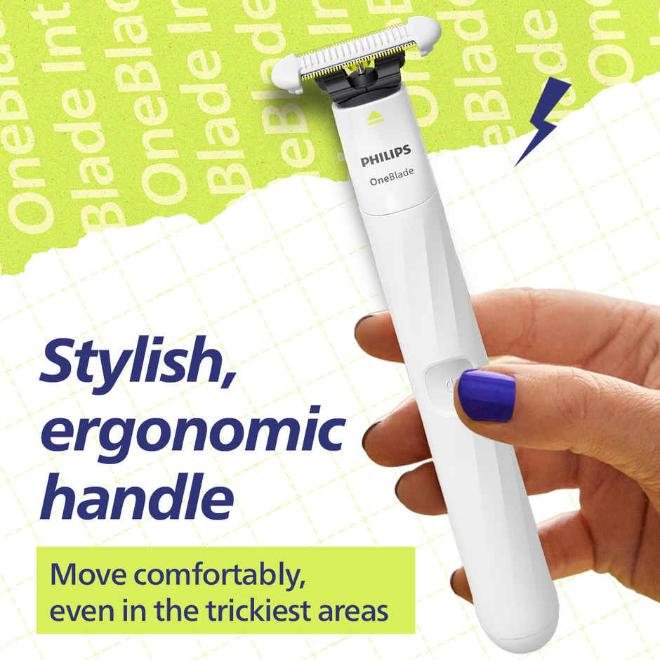 Philips OneBlade Intimate Trimmer & Razor for Men & Women | Gentle, No Irritation | QP1924-20