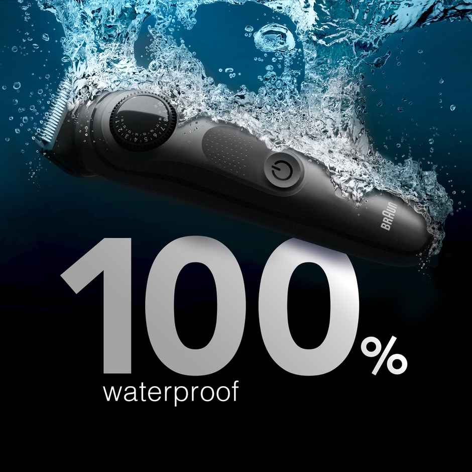 Braun Beard Trimmer 5 BT5410 For Men Style Edge Lifetime Sharp Blades - Space Grey