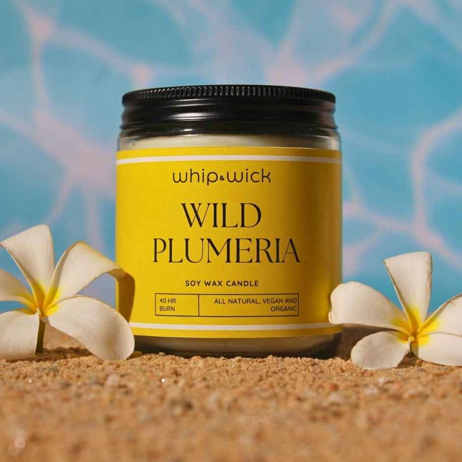Whipand Wick Wild Plumeria Scented Candle