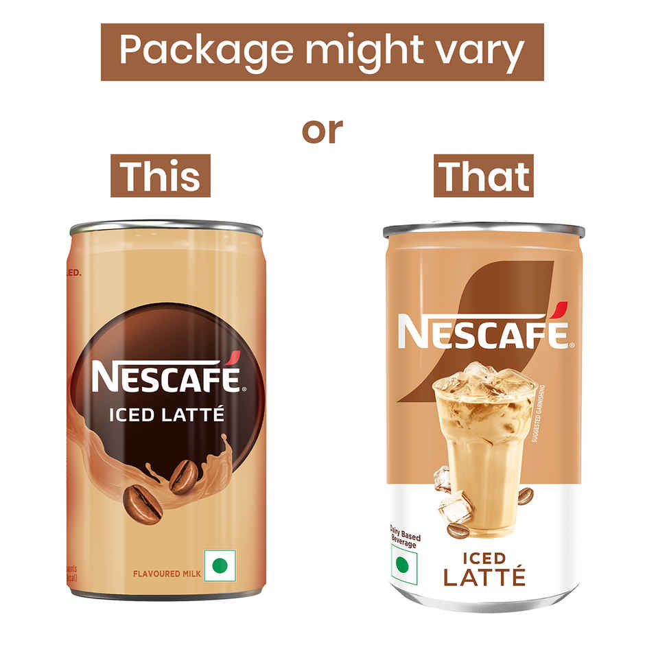 Nescafe Cafe Style Iced Latte Cold Coffee Combo