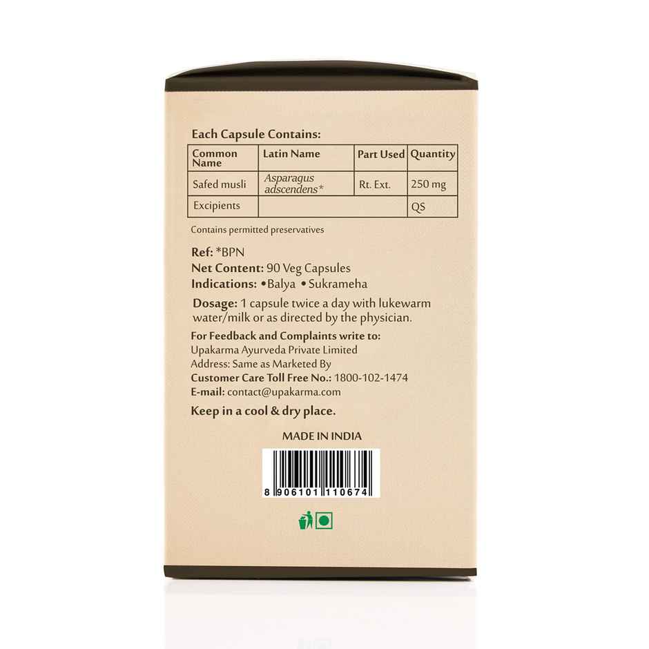 Upakarma Safed Musli 90 Capsules