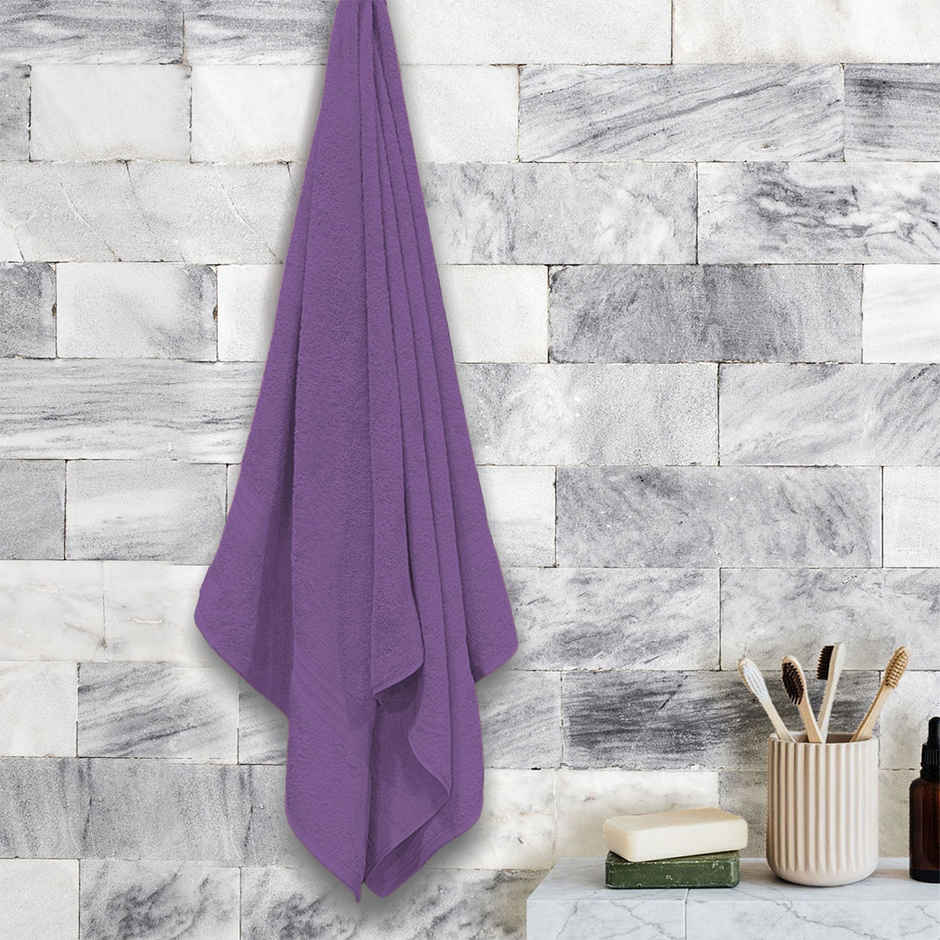 Sassoon Anatolia 100% Cotton Large Bath Towel | Purple | 70 x 140 cm