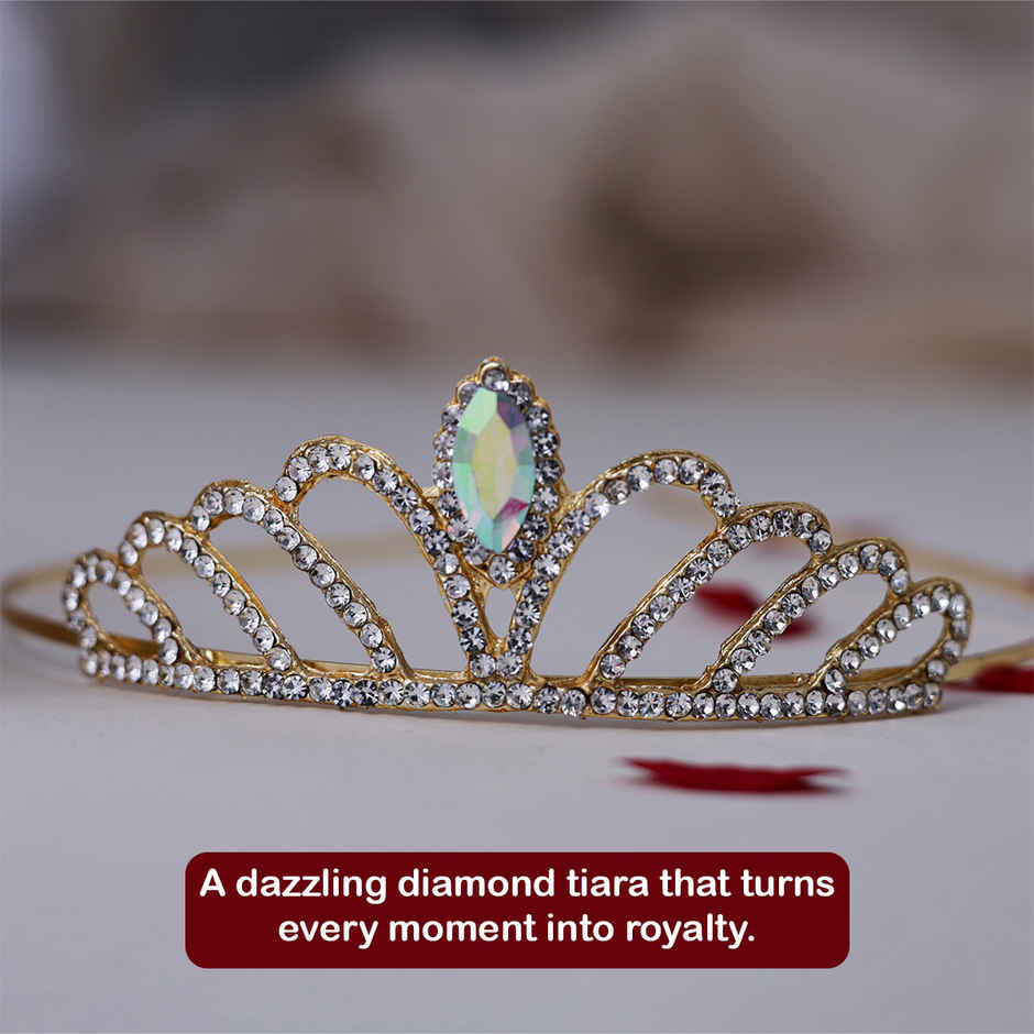 Diamond Princess Crown | Kids Birthday Celebration Tiara | Royal Party Crown | Propcon