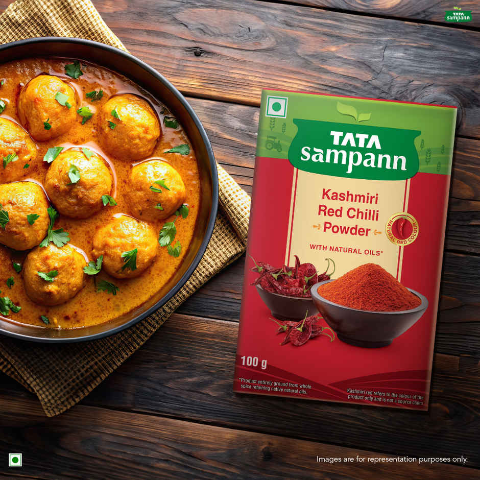 Tata Sampann Kashmiri Red Chilli Powder with Natural Oils Kashmiri Lal Mirch Powder