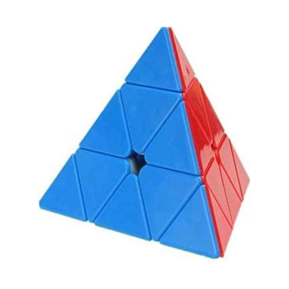 Toyshine Stickerless Flat Pyramid Speed Cube - High Stability Brain Teaser Toy
