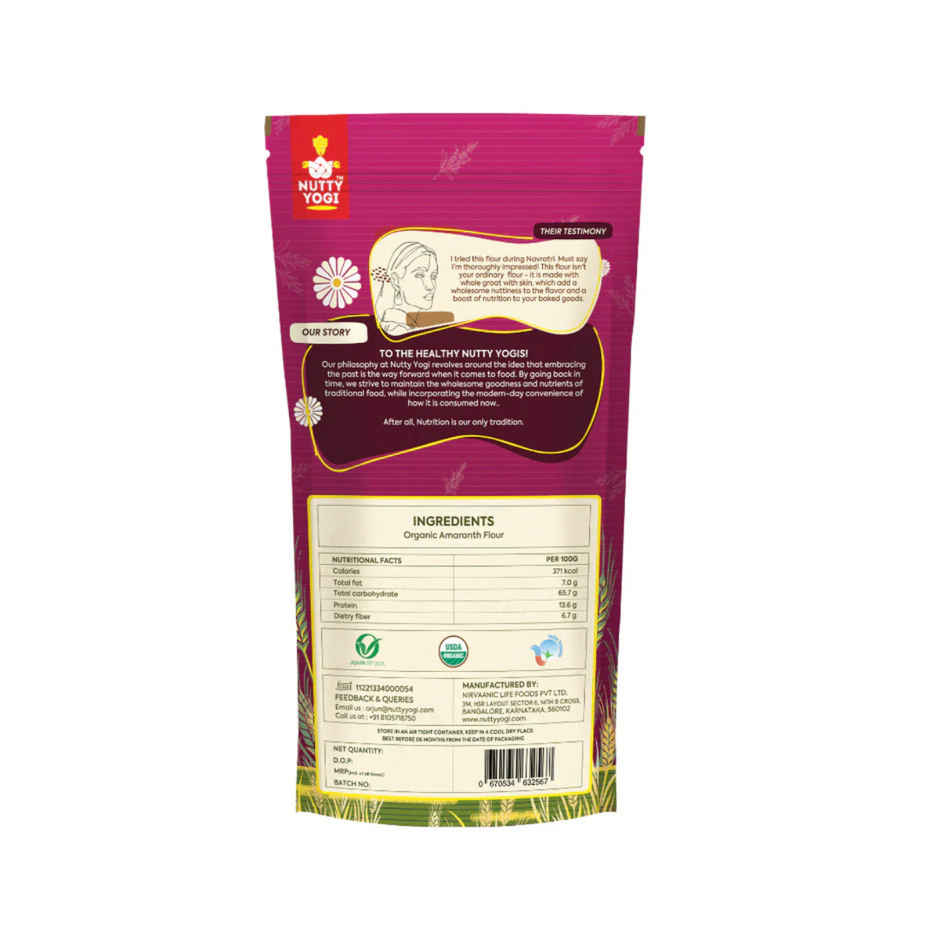 Nutty Yogi Gluten Free Rajgira Flour (Vrat ka Atta)