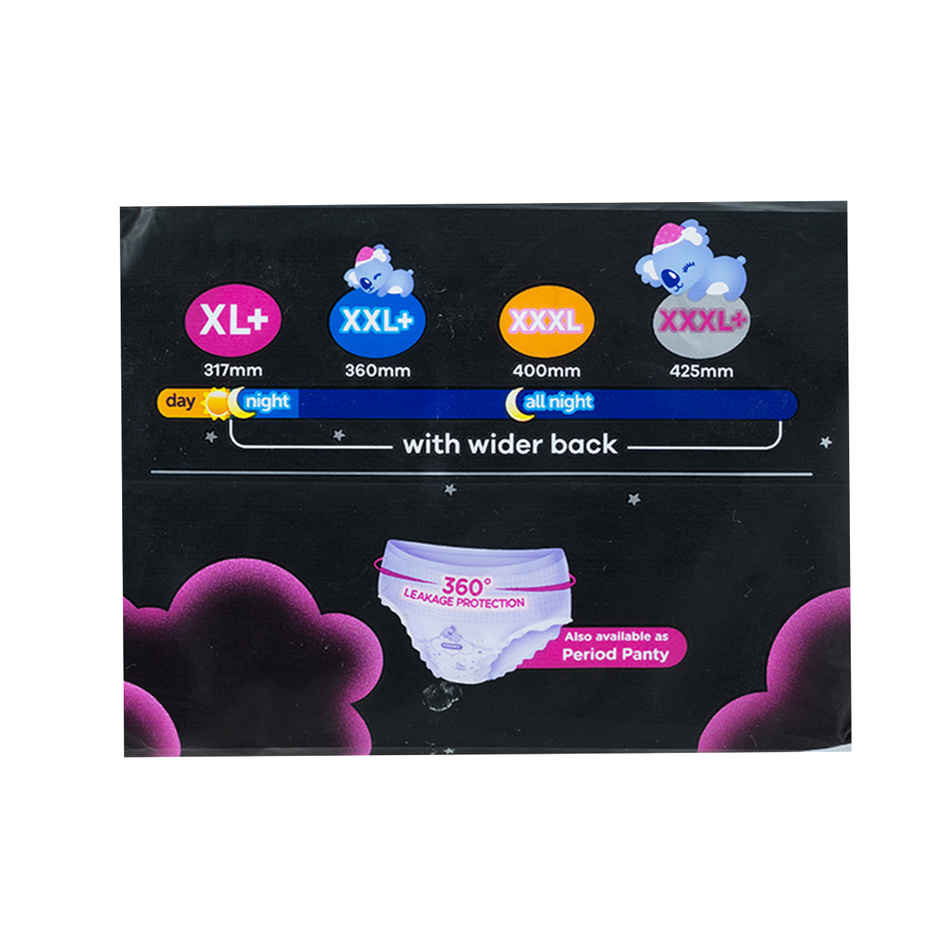 Whisper Bindazzz Nights Koala Sanitary Pads | XXL+ | 10 pcs
