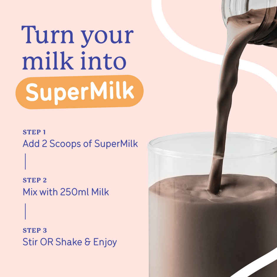 Gritzo Supermilk Growth+ (Formerly Height+) (13+ Yrs Boys) | Double Chocolate, 12 Scoops