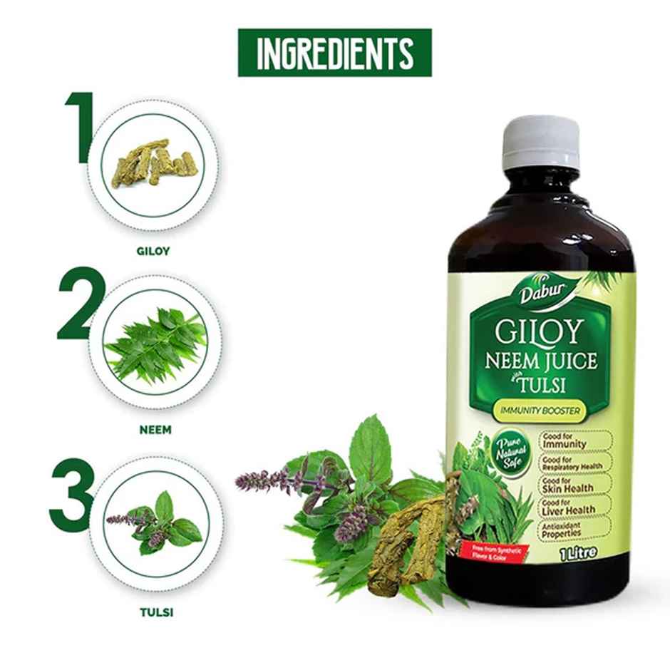 Dabur Giloy Neem with Tulsi Immunity Booster Herbal Juice
