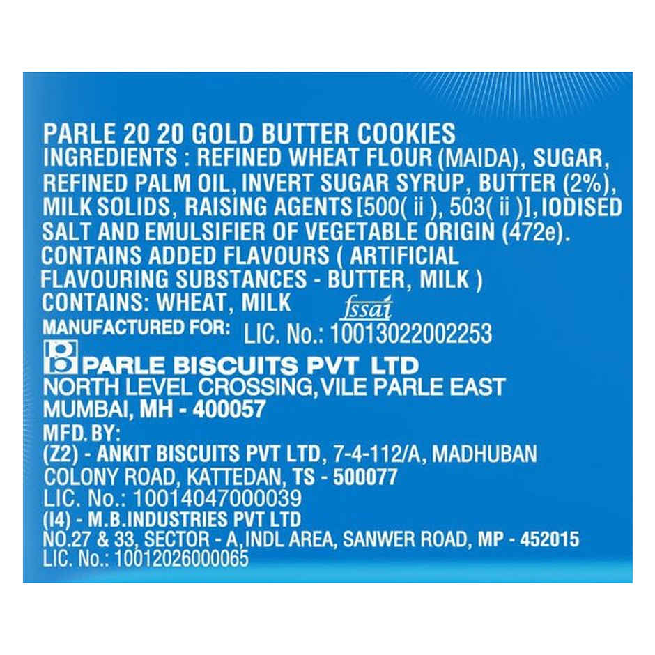 Parle 20-20 Gold Butter Cookies