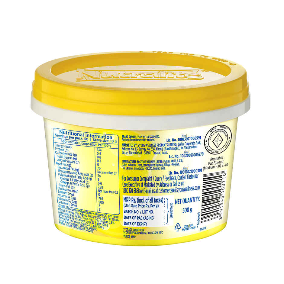 Nutralite Premium Fat Spread Tub