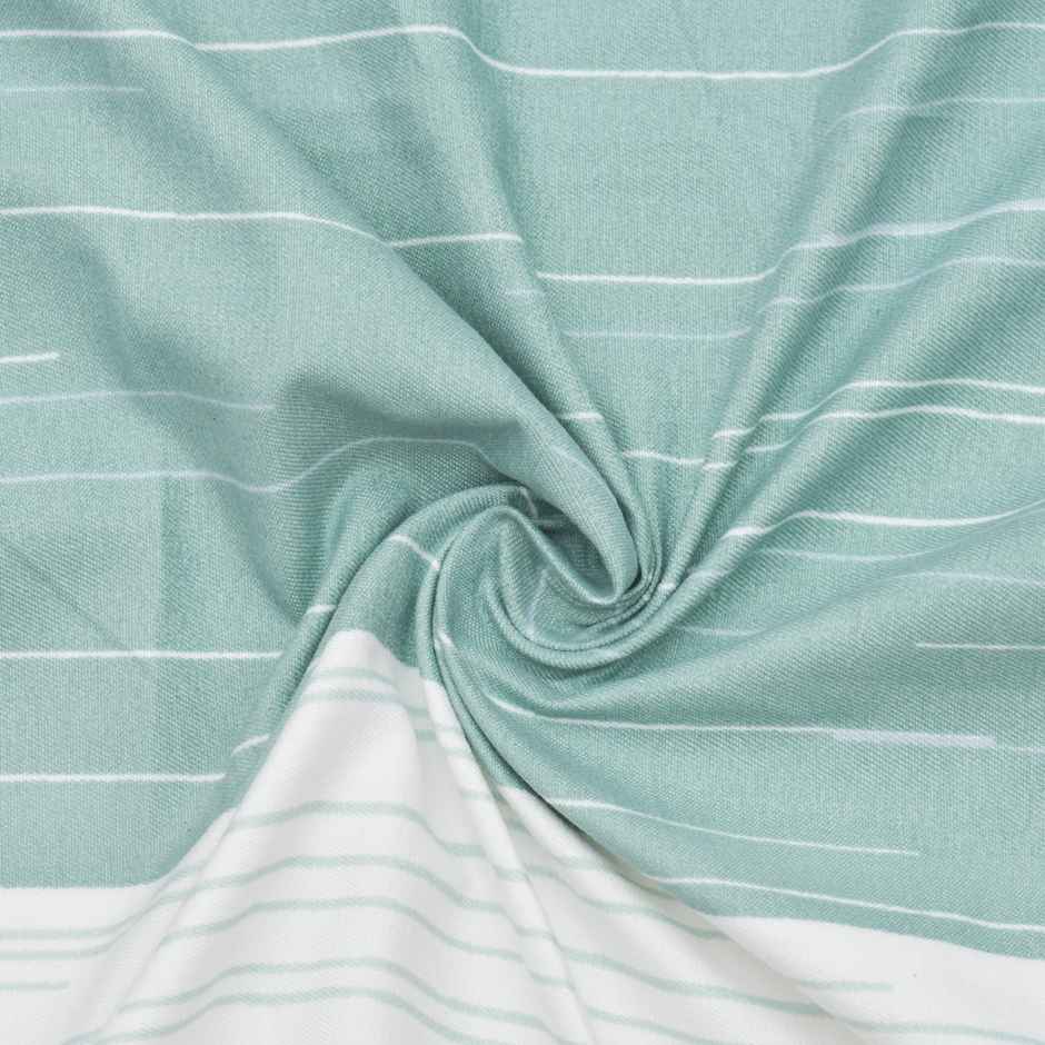 BAY6 Microfiber Cotton Door Curtains - Set of 2 - (8x4 ft) - Green