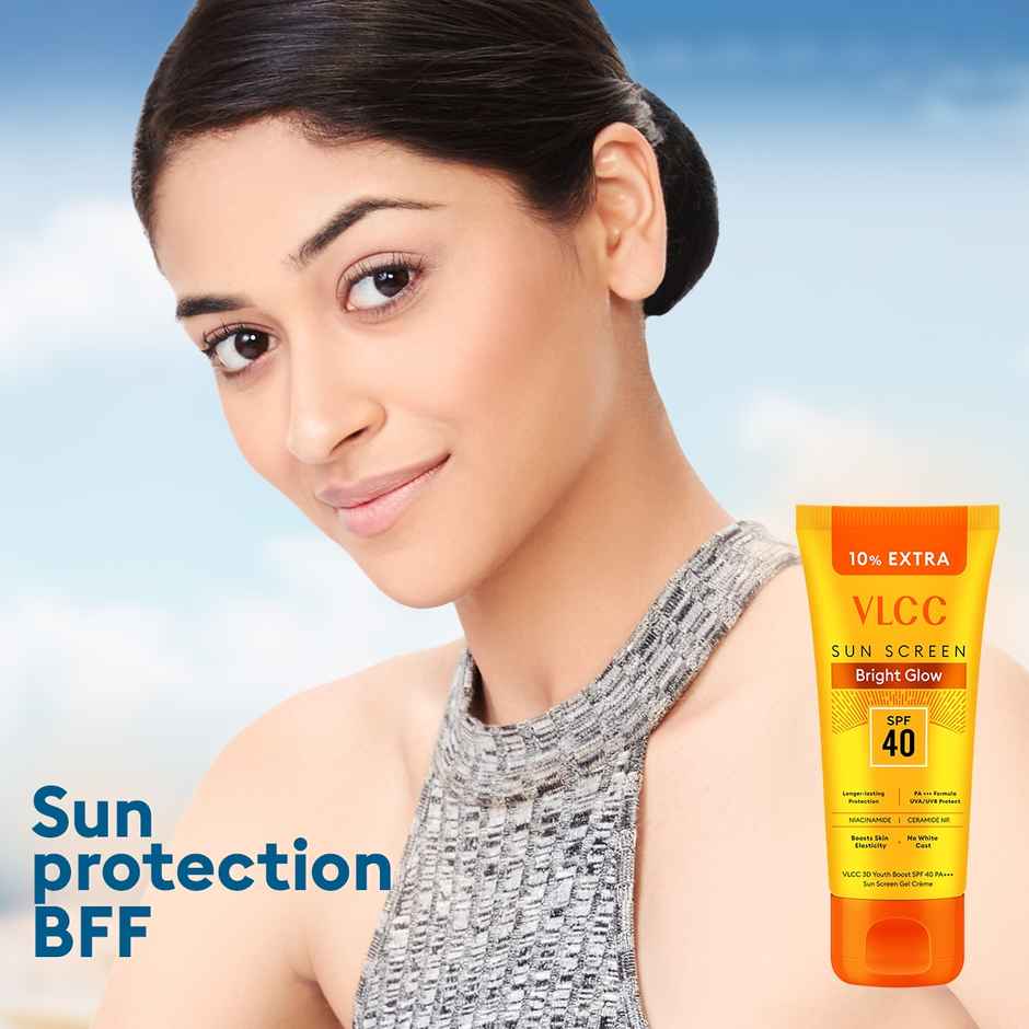 VLCC Bright Glow 3D Youth Boost SPF 40 PA+++ Sunscreen Gel Cream