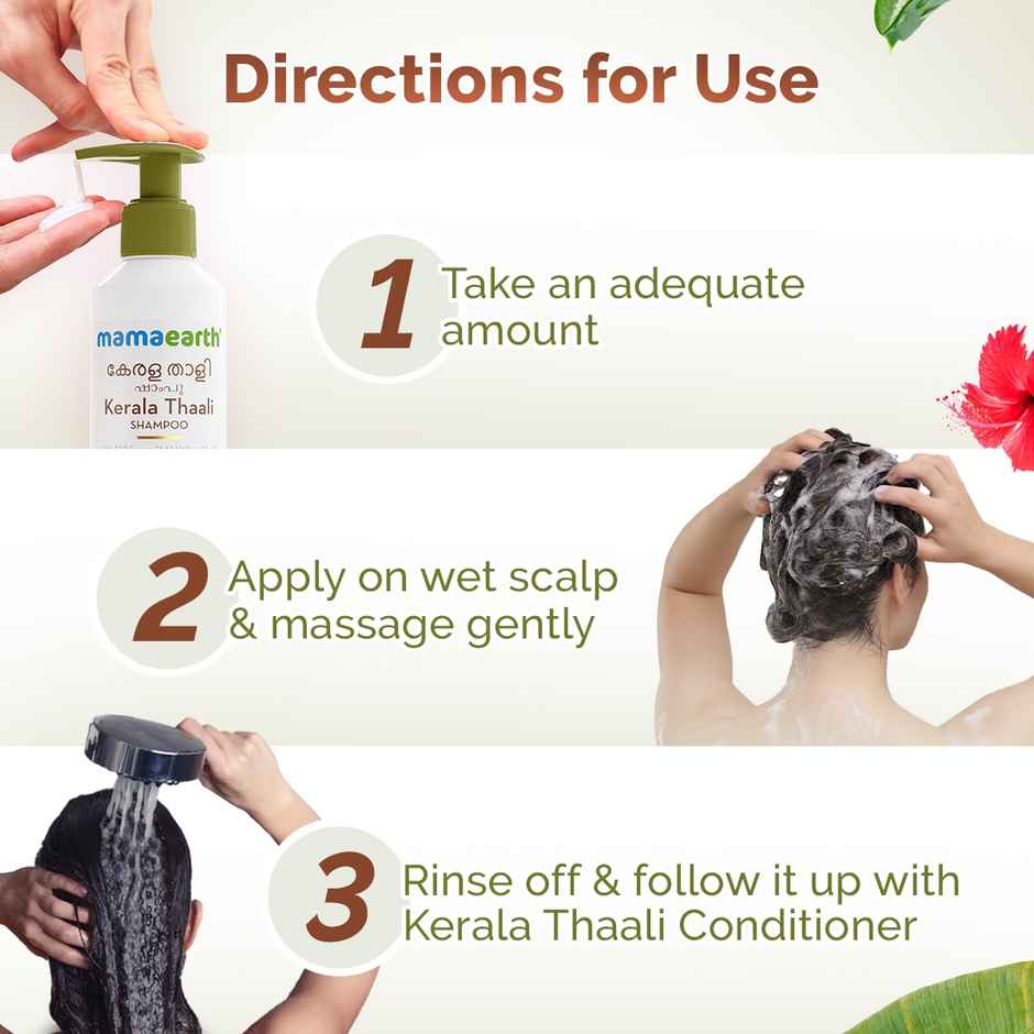 Mamaearth Kerala Thaali Shampoo With Hibiscus, Shikakai, Amla, Flax Seeds For Thick & Long Hair