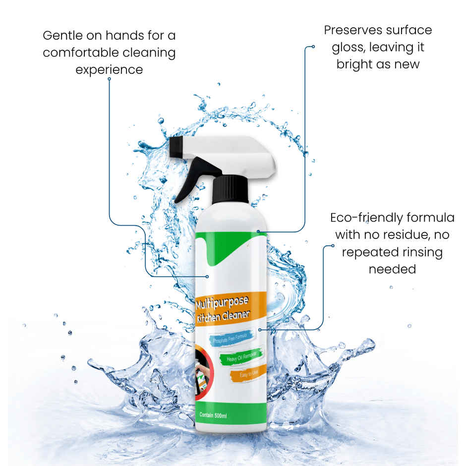Zulaxy Multipurpose Kitchen Cleaner Spray for Oil & Grease Stain Remover