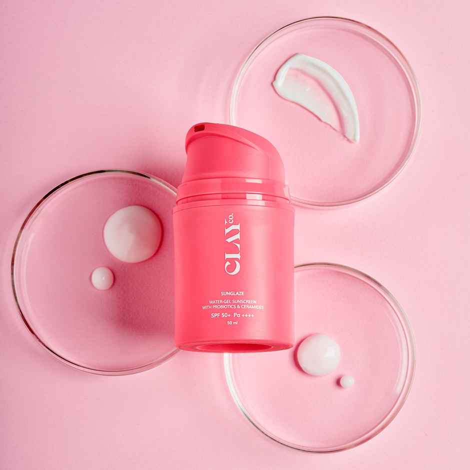 Clayco Sunglaze Sunscreen SPF 50 Pa ++++ With Probiotic and Ceramides