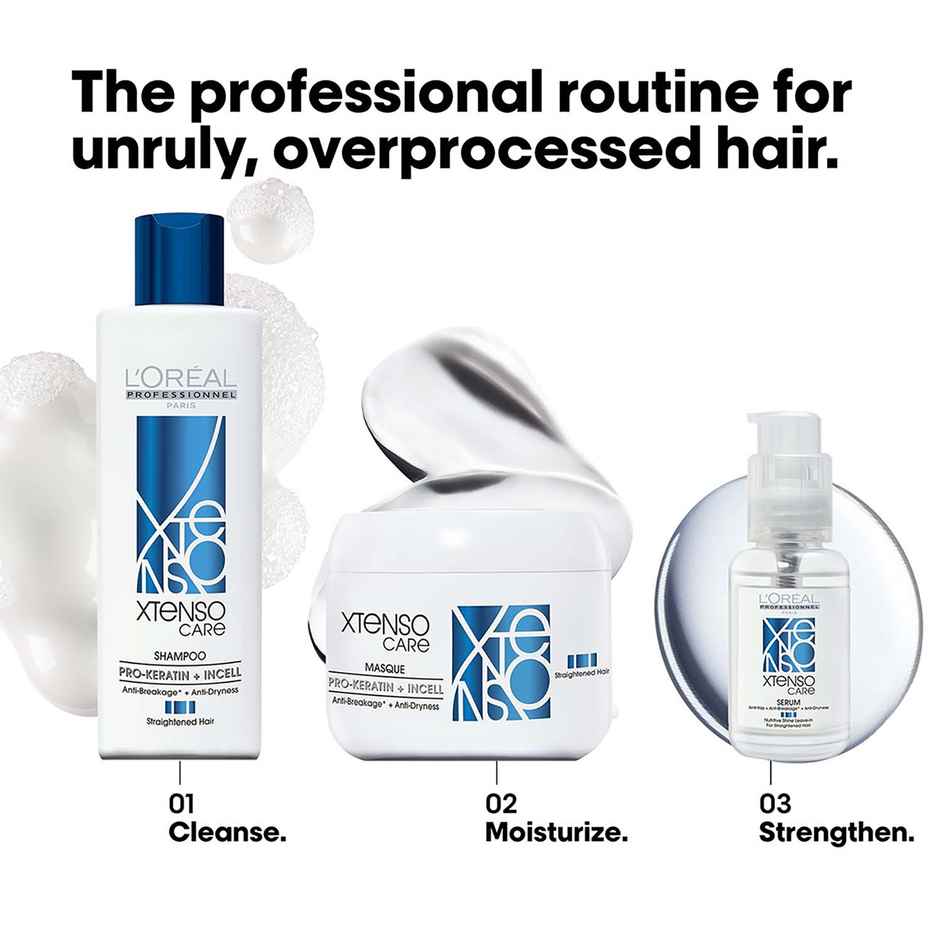 L'Oreal Professionnel Xtenso Care Shampoo For Frizz-Free, Smooth & Manageable Hair