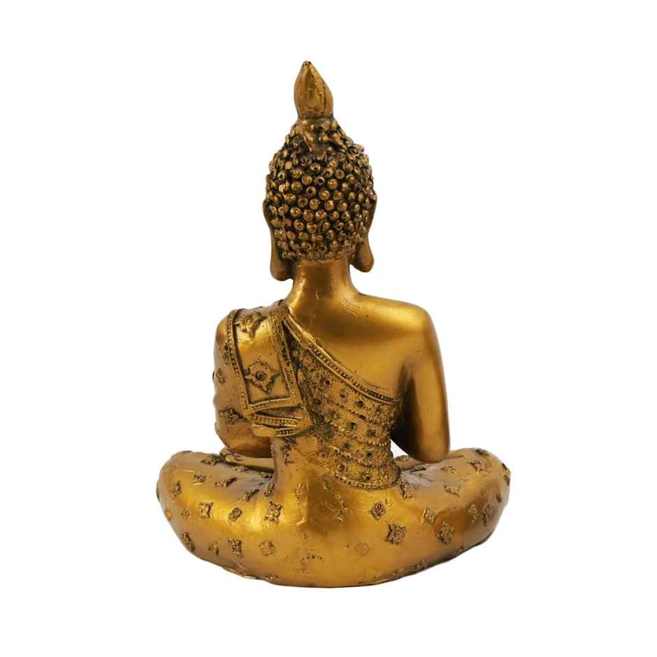 Tied Ribbons Buddha Idol Statue Showpiece | 18.5 cm