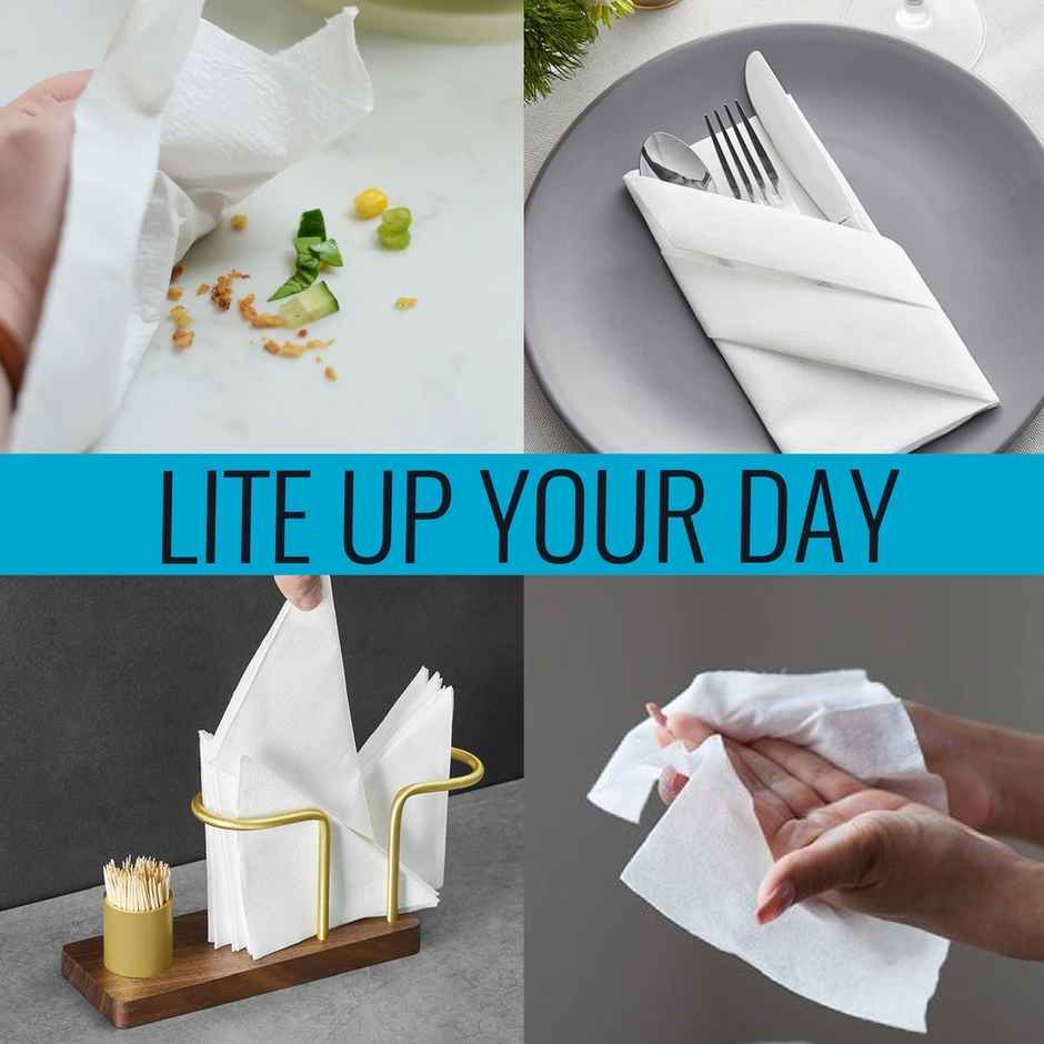 10On 2 Ply Large Tissue Napkins | 32 x32 cm