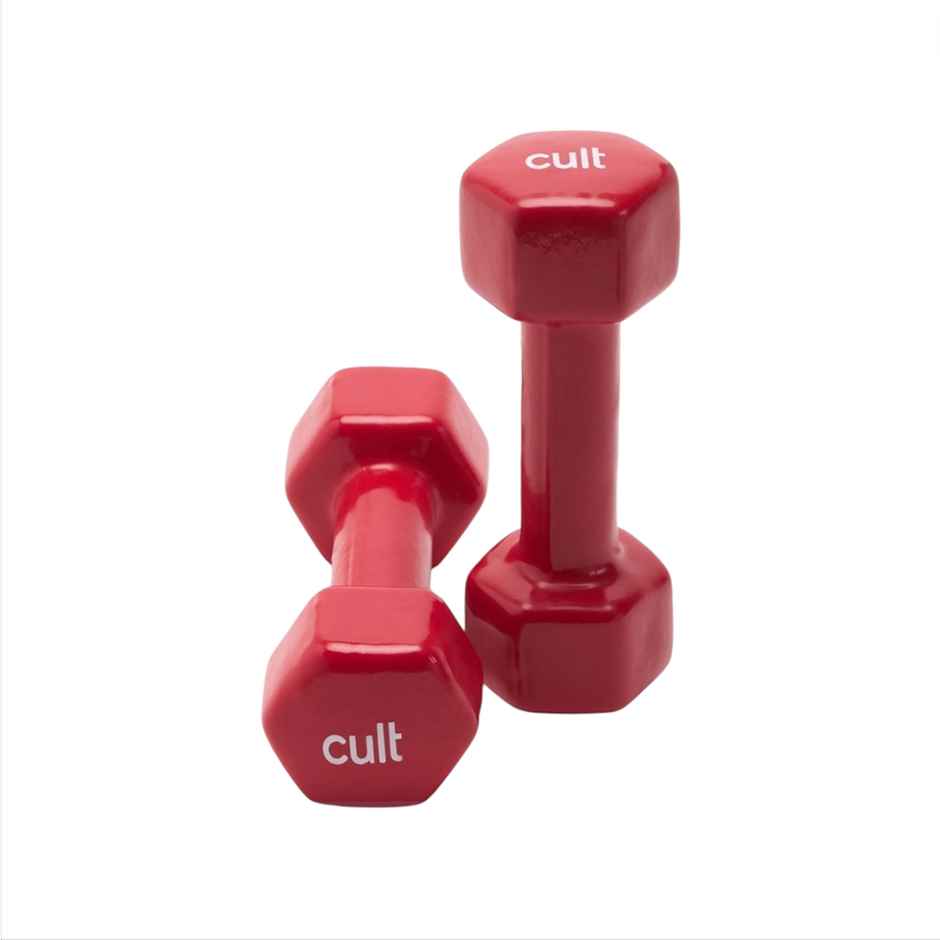 Cult Vinyl Dumbbell Set (2 kg X 2) | Red