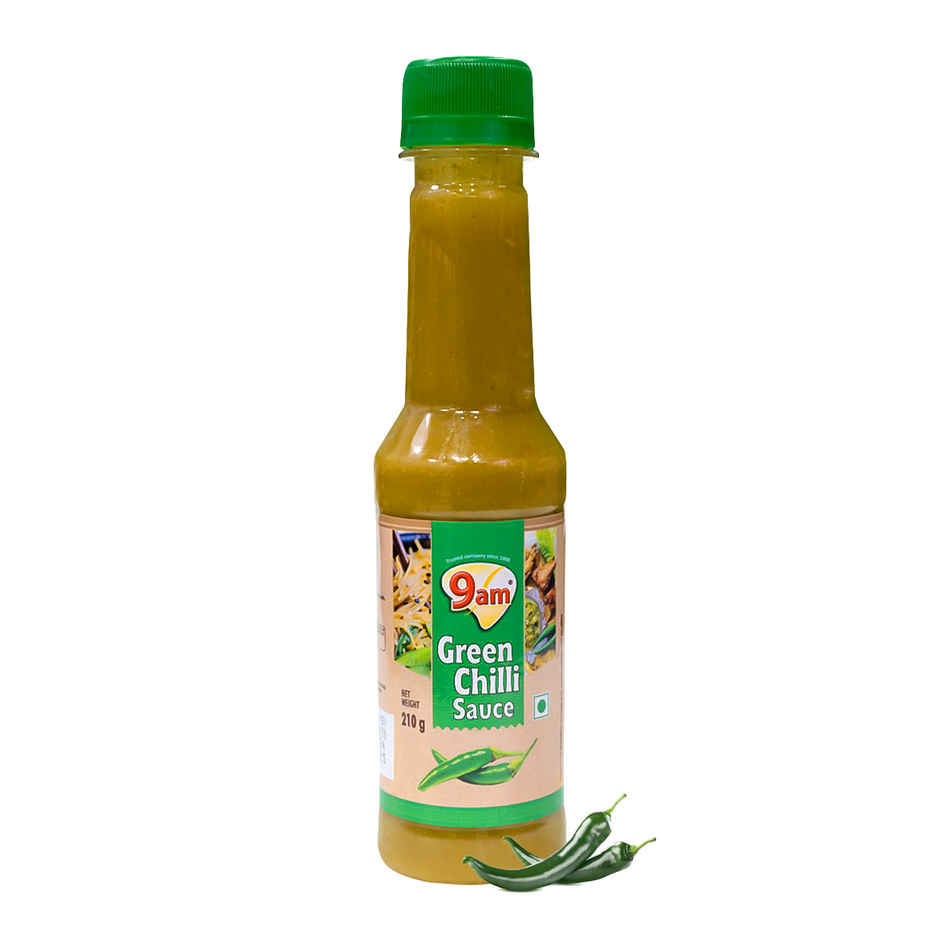 9am Green Chilli Sauce, Hot & Tangy Chilli Dip